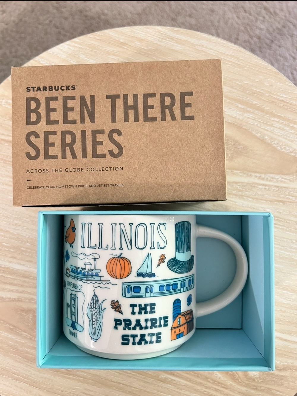 Starbucks Been There Series Illinois Around the Globe Mug 14 oz NIB! Retired!